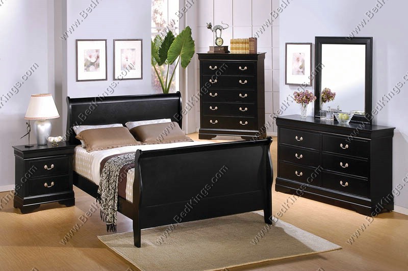 Louis Philippe Collection Black Twin Bed cs201071T