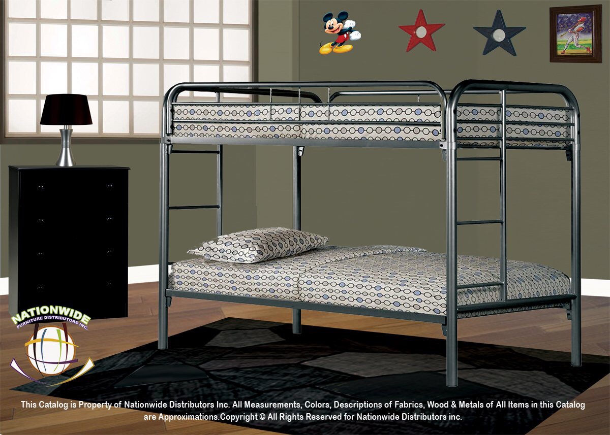 Fort Gray Bunk Bed Na S480