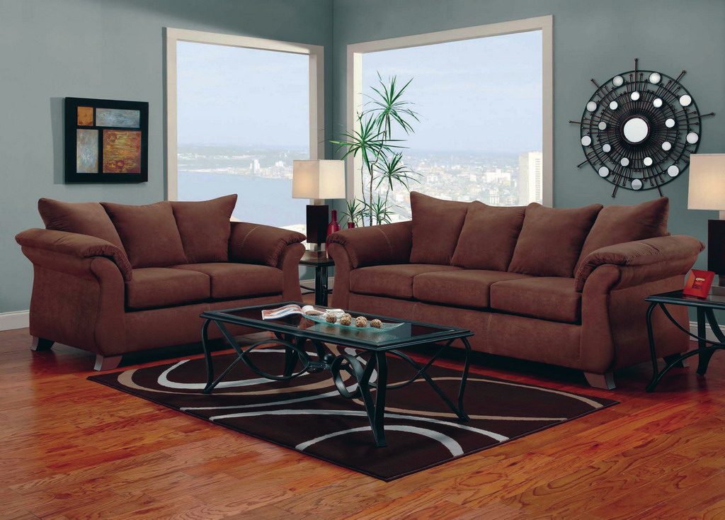 London Chocolate Loveseat Na U314L