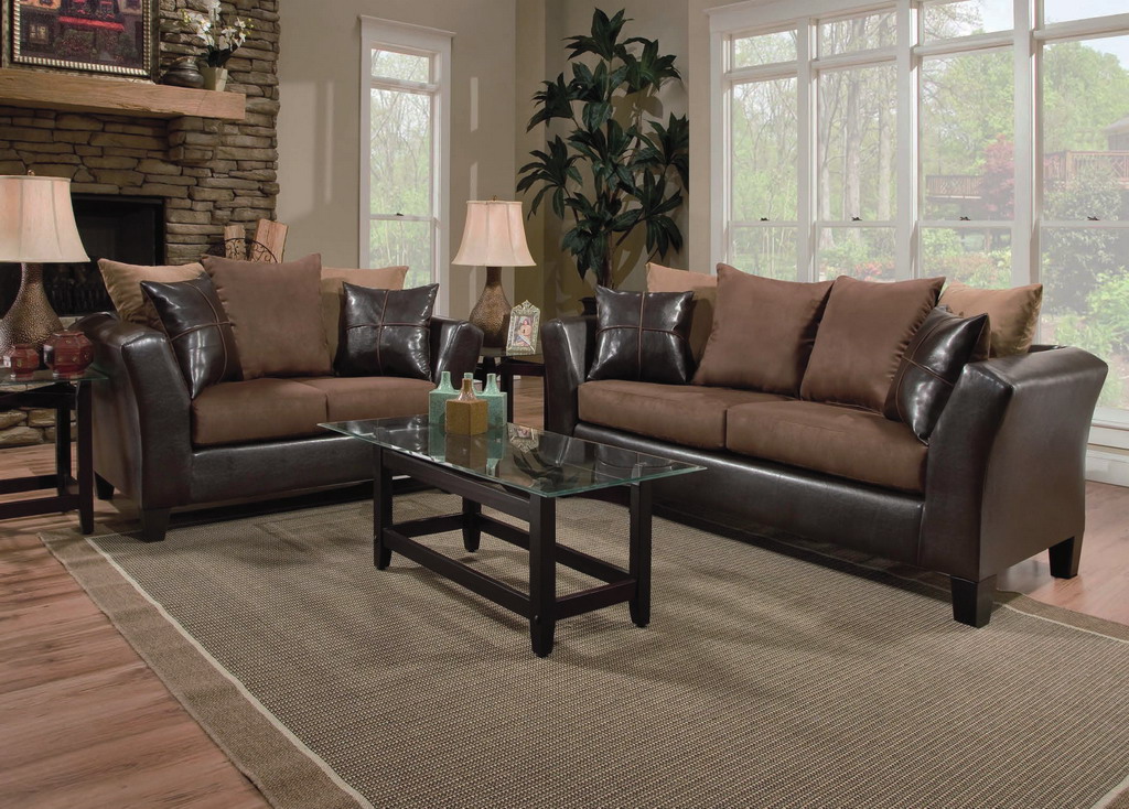 Flynn Brown Loveseat Na U417L