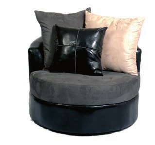 Flynn Black Swivel Chair Na U418ASC