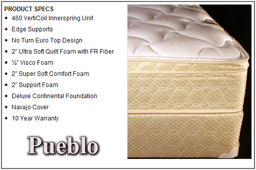 Pueblo Twin Mattress - 665-3MT