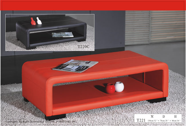 Modern Red Coffee Table Ti T221