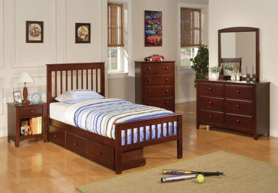 Parker Twin Bed with Storage cs400290T-400291S