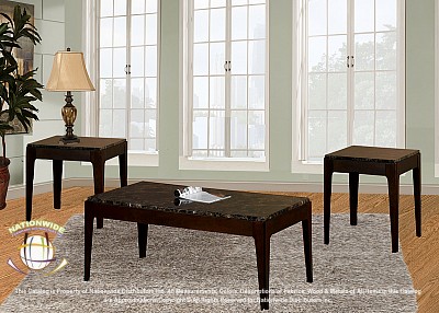 City Edition 3pc Table Set Na T318-3