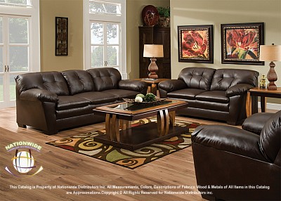 Old Town Brown Loveseat Na U213L