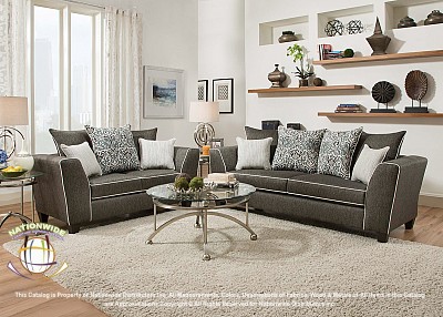 Grindal Grey Loveseat Na U410L