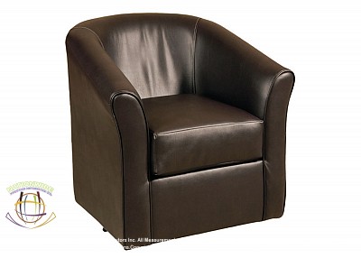 Swivel Brown Accent Chair Na U417ASC
