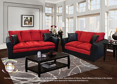 Salisbury Red Loveseat Na U519L